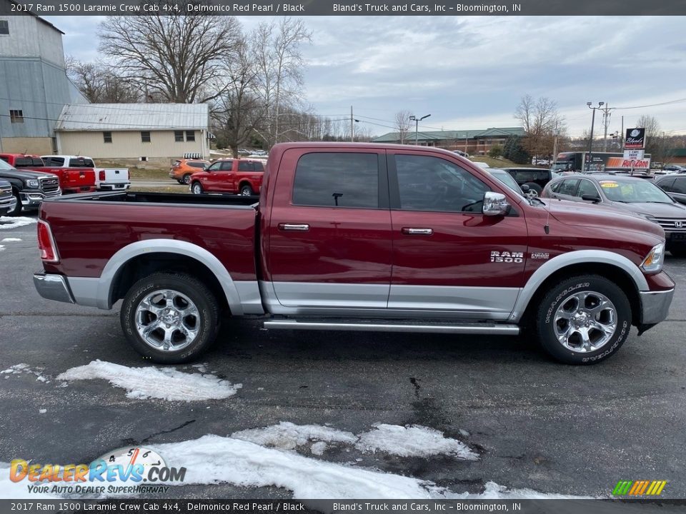 2017 Ram 1500 Laramie Crew Cab 4x4 Delmonico Red Pearl / Black Photo #5