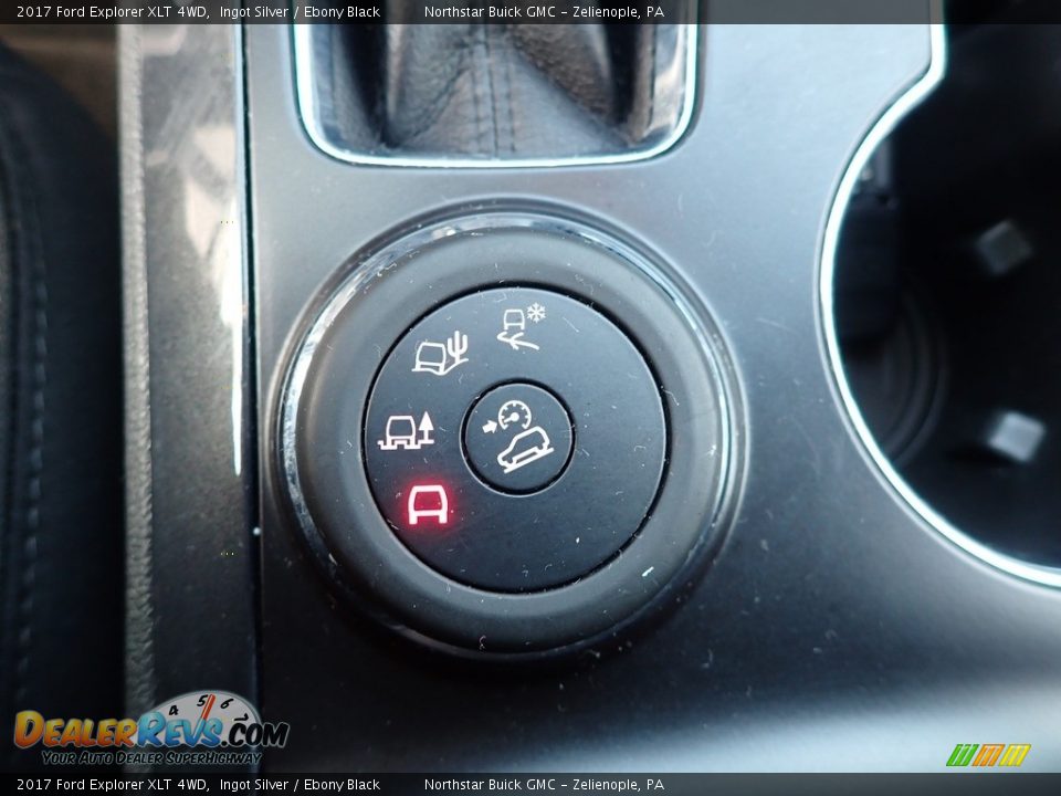 2017 Ford Explorer XLT 4WD Ingot Silver / Ebony Black Photo #22