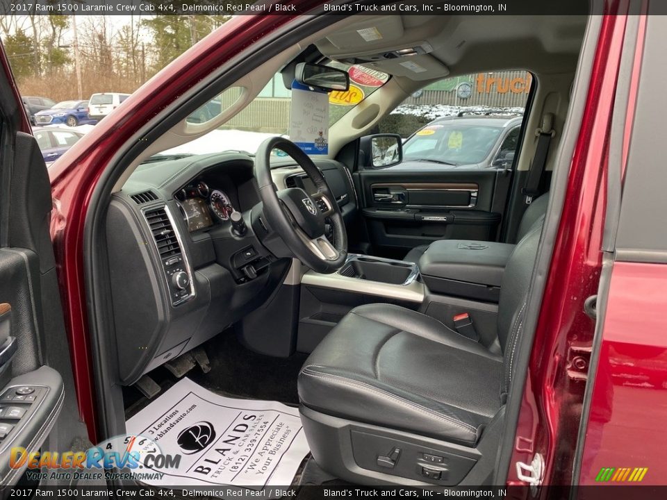 2017 Ram 1500 Laramie Crew Cab 4x4 Delmonico Red Pearl / Black Photo #9