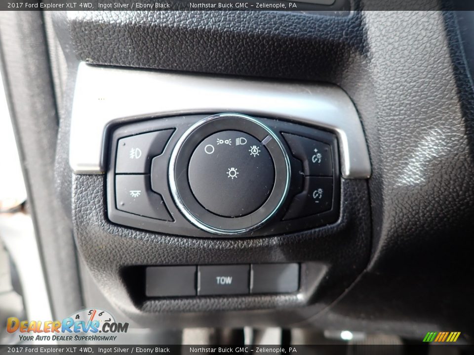 2017 Ford Explorer XLT 4WD Ingot Silver / Ebony Black Photo #28
