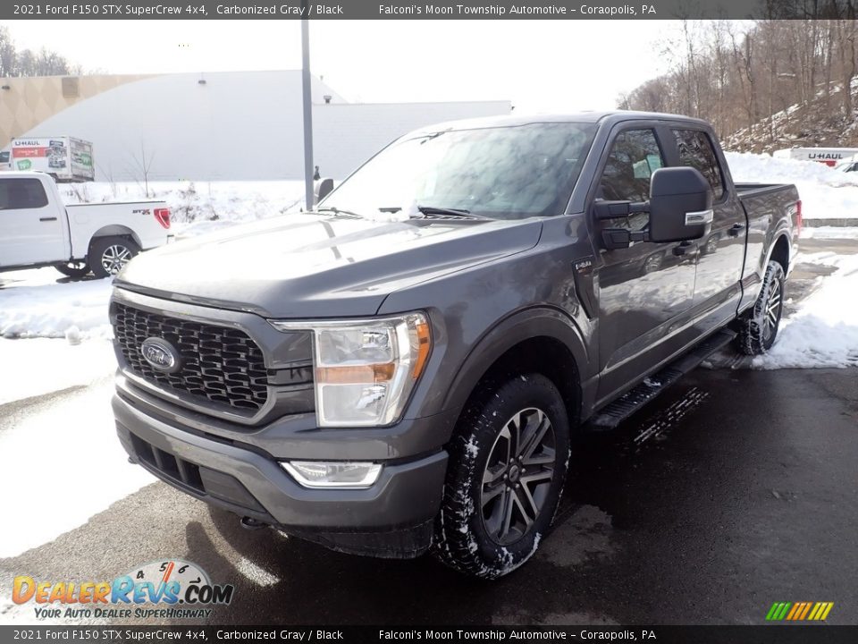 2021 Ford F150 STX SuperCrew 4x4 Carbonized Gray / Black Photo #2