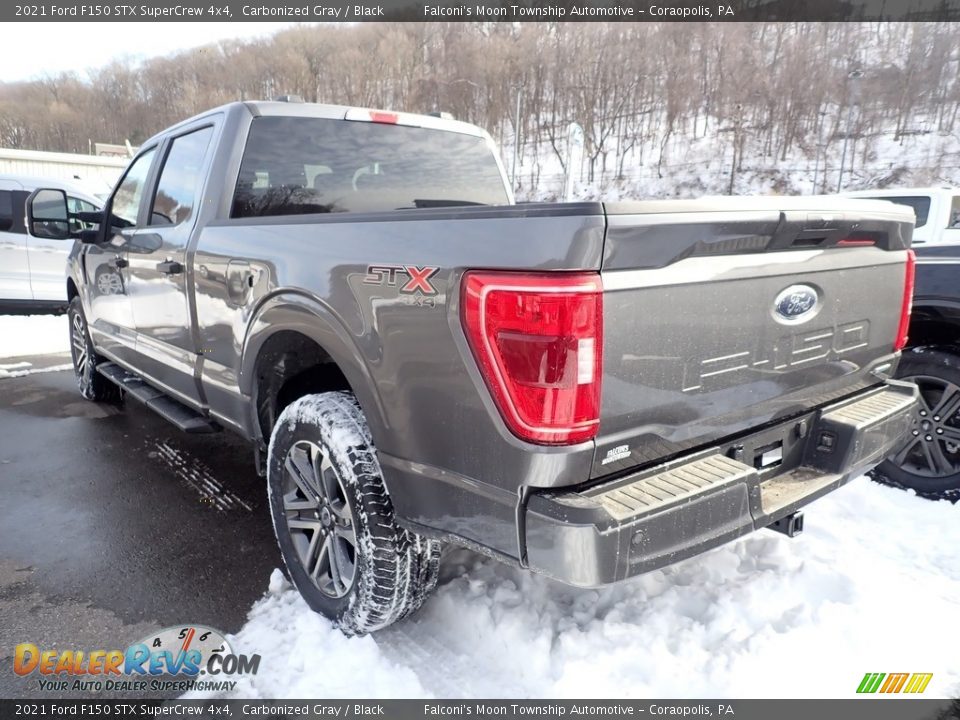 2021 Ford F150 STX SuperCrew 4x4 Carbonized Gray / Black Photo #3