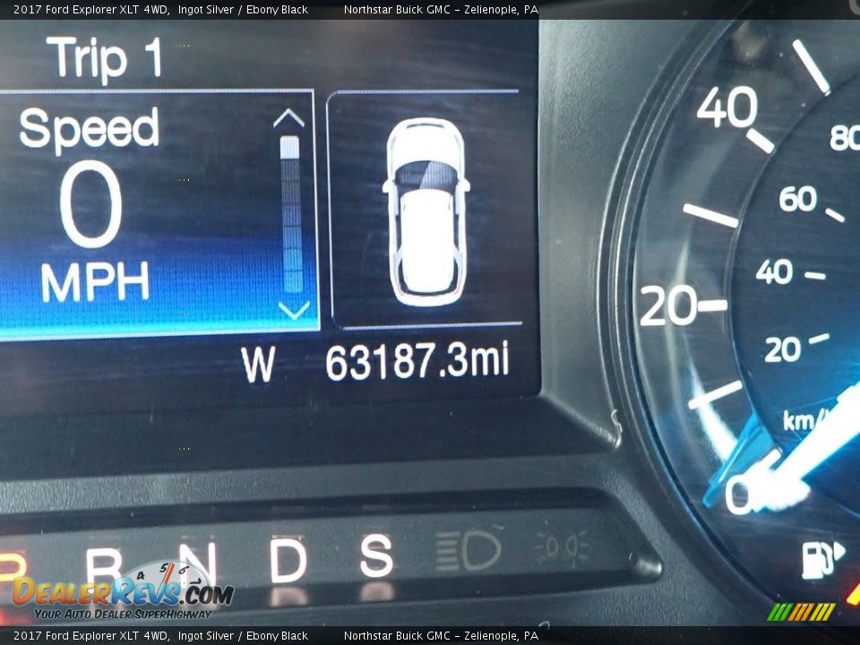 2017 Ford Explorer XLT 4WD Ingot Silver / Ebony Black Photo #30