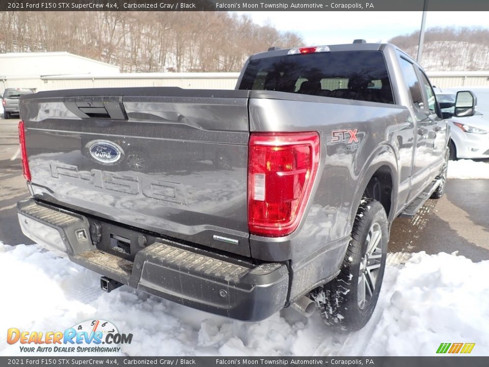 2021 Ford F150 STX SuperCrew 4x4 Carbonized Gray / Black Photo #5