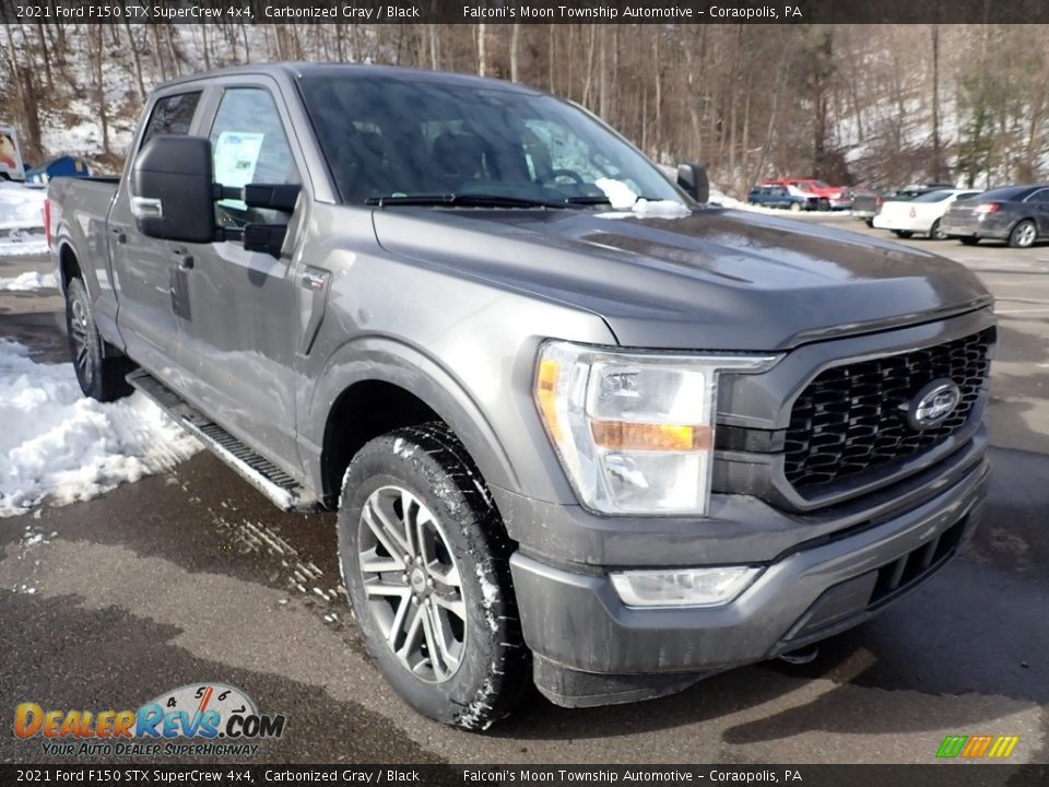 2021 Ford F150 STX SuperCrew 4x4 Carbonized Gray / Black Photo #6