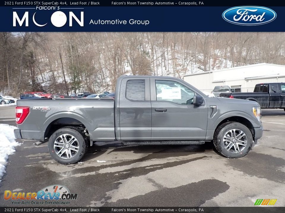 2021 Ford F150 STX SuperCab 4x4 Lead Foot / Black Photo #1