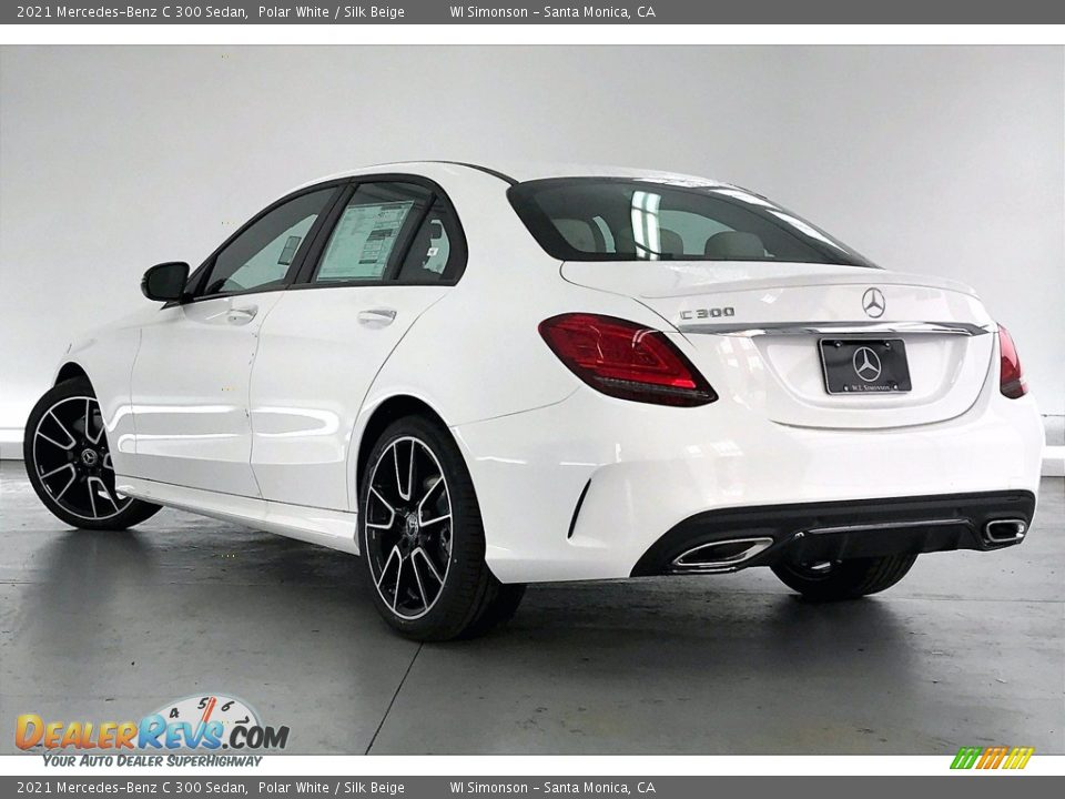 2021 Mercedes-Benz C 300 Sedan Polar White / Silk Beige Photo #2