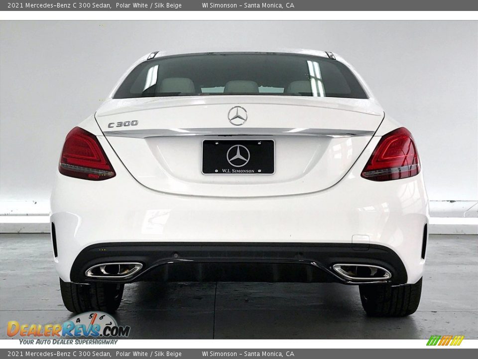 2021 Mercedes-Benz C 300 Sedan Polar White / Silk Beige Photo #3