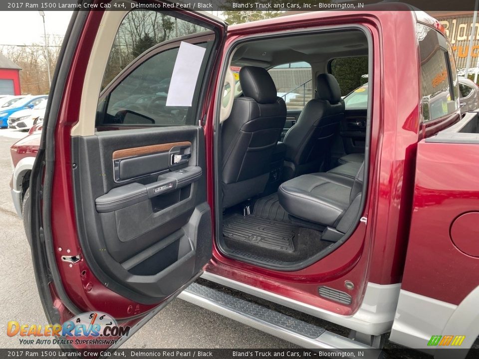 2017 Ram 1500 Laramie Crew Cab 4x4 Delmonico Red Pearl / Black Photo #33