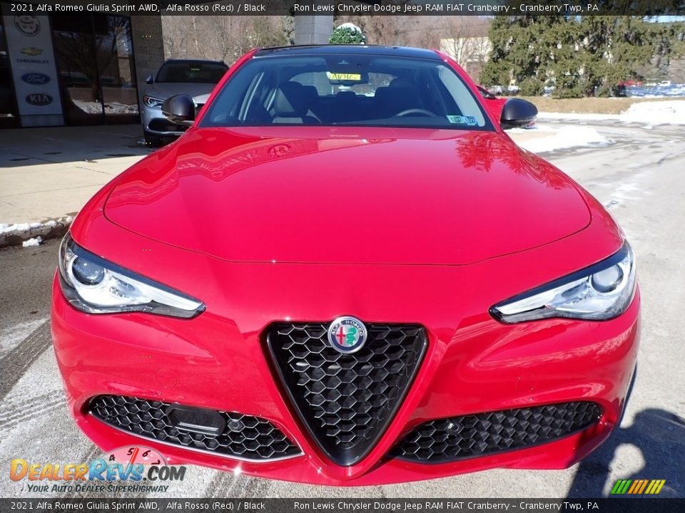 2021 Alfa Romeo Giulia Sprint AWD Alfa Rosso (Red) / Black Photo #2