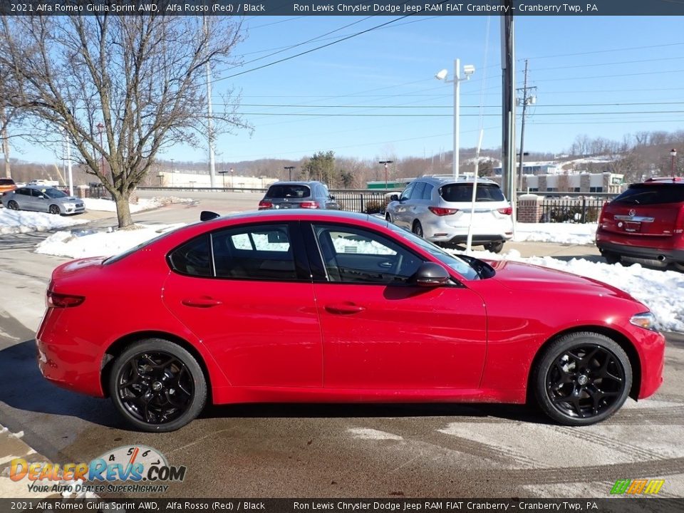 2021 Alfa Romeo Giulia Sprint AWD Alfa Rosso (Red) / Black Photo #4