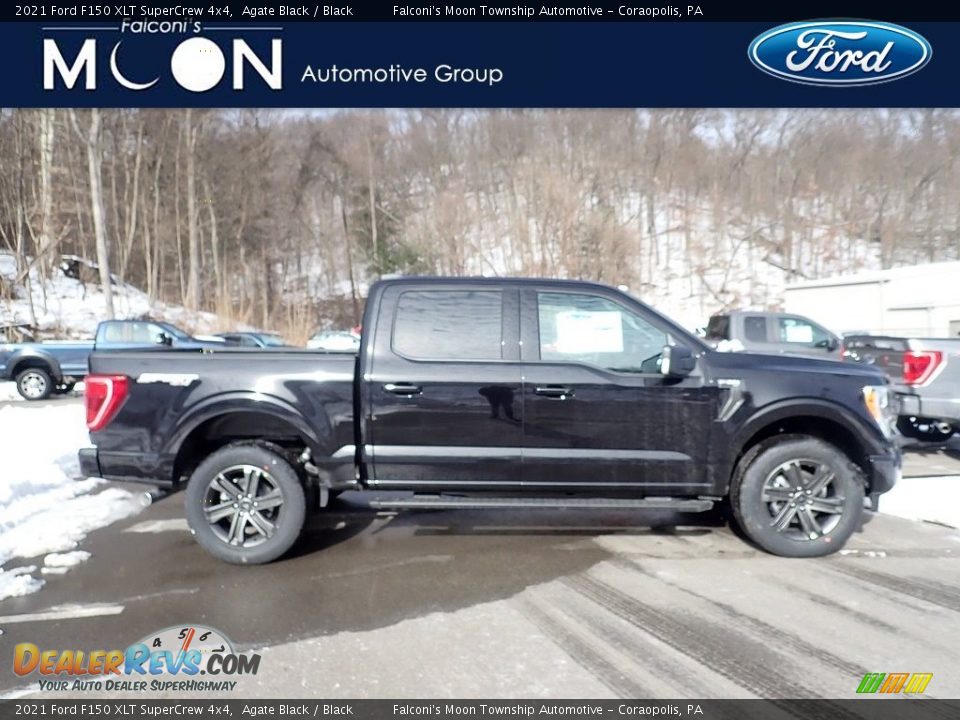 2021 Ford F150 XLT SuperCrew 4x4 Agate Black / Black Photo #1