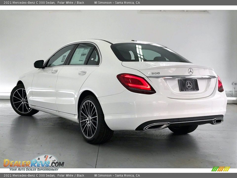 2021 Mercedes-Benz C 300 Sedan Polar White / Black Photo #2