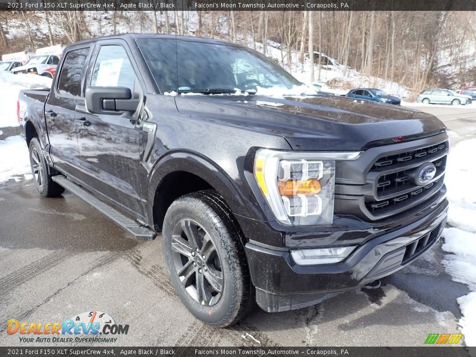 2021 Ford F150 XLT SuperCrew 4x4 Agate Black / Black Photo #3