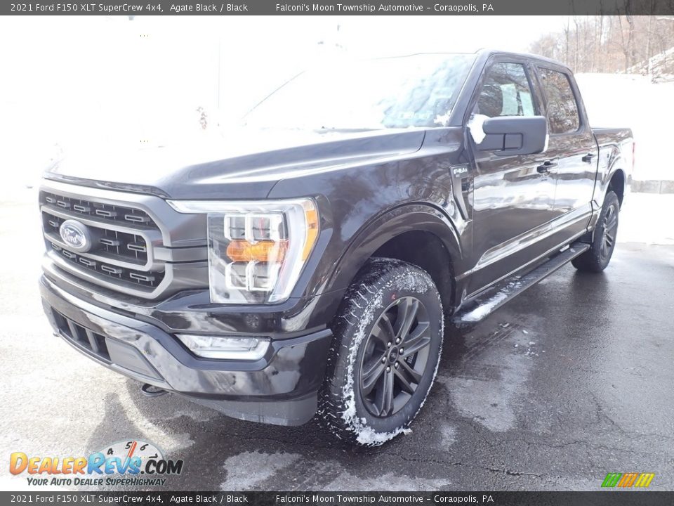 2021 Ford F150 XLT SuperCrew 4x4 Agate Black / Black Photo #5