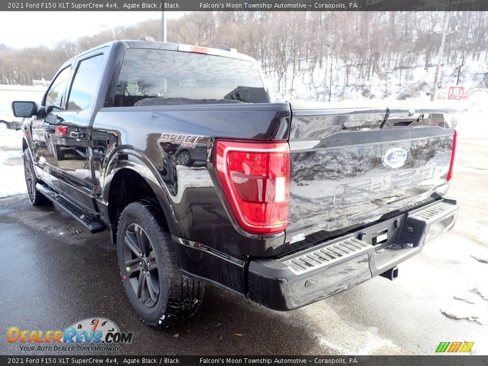 2021 Ford F150 XLT SuperCrew 4x4 Agate Black / Black Photo #6