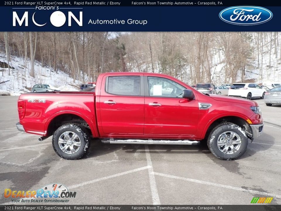 2021 Ford Ranger XLT SuperCrew 4x4 Rapid Red Metallic / Ebony Photo #1