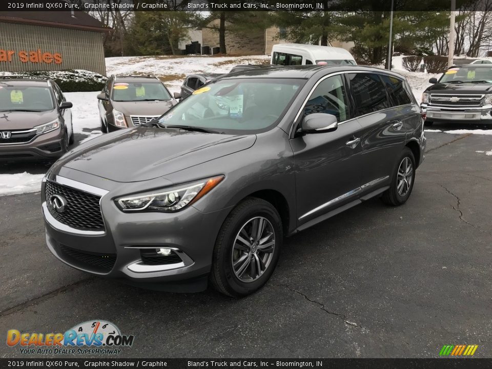 Front 3/4 View of 2019 Infiniti QX60 Pure Photo #2