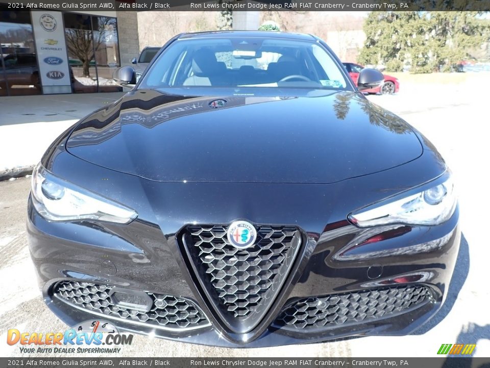 2021 Alfa Romeo Giulia Sprint AWD Alfa Black / Black Photo #2