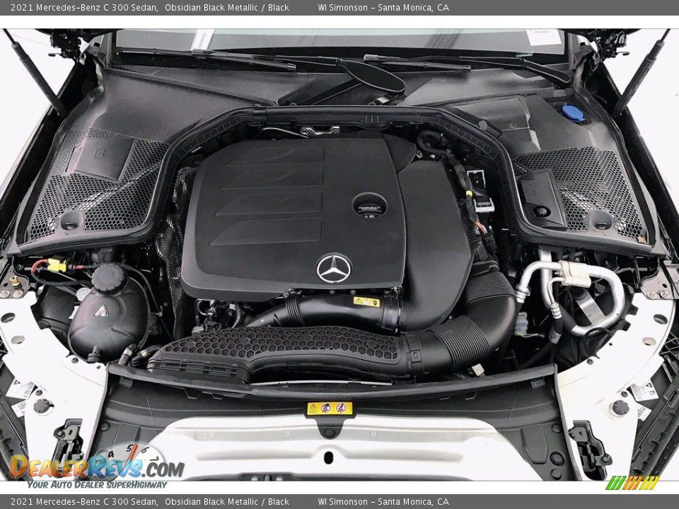 2021 Mercedes-Benz C 300 Sedan Obsidian Black Metallic / Black Photo #8