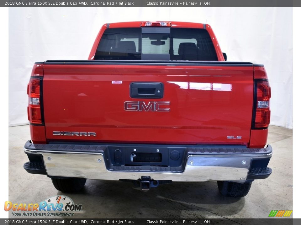 2018 GMC Sierra 1500 SLE Double Cab 4WD Cardinal Red / Jet Black Photo #3