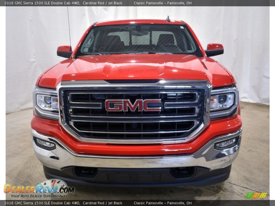 2018 GMC Sierra 1500 SLE Double Cab 4WD Cardinal Red / Jet Black Photo #4