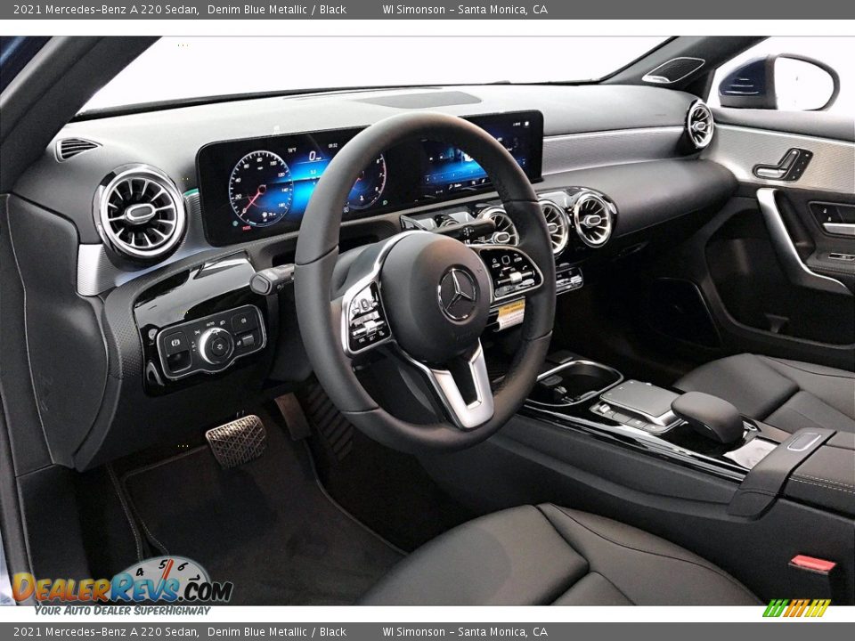 2021 Mercedes-Benz A 220 Sedan Denim Blue Metallic / Black Photo #4