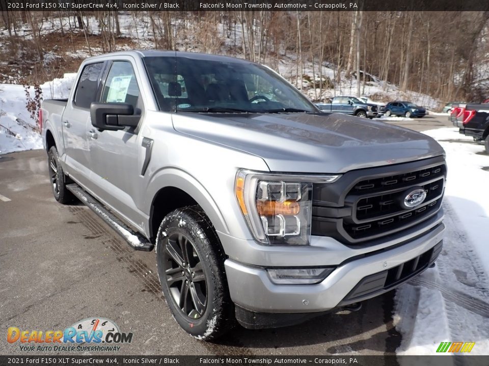 2021 Ford F150 XLT SuperCrew 4x4 Iconic Silver / Black Photo #3