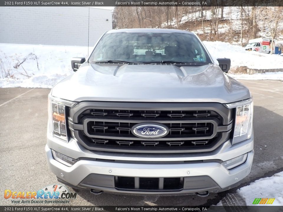 2021 Ford F150 XLT SuperCrew 4x4 Iconic Silver / Black Photo #4