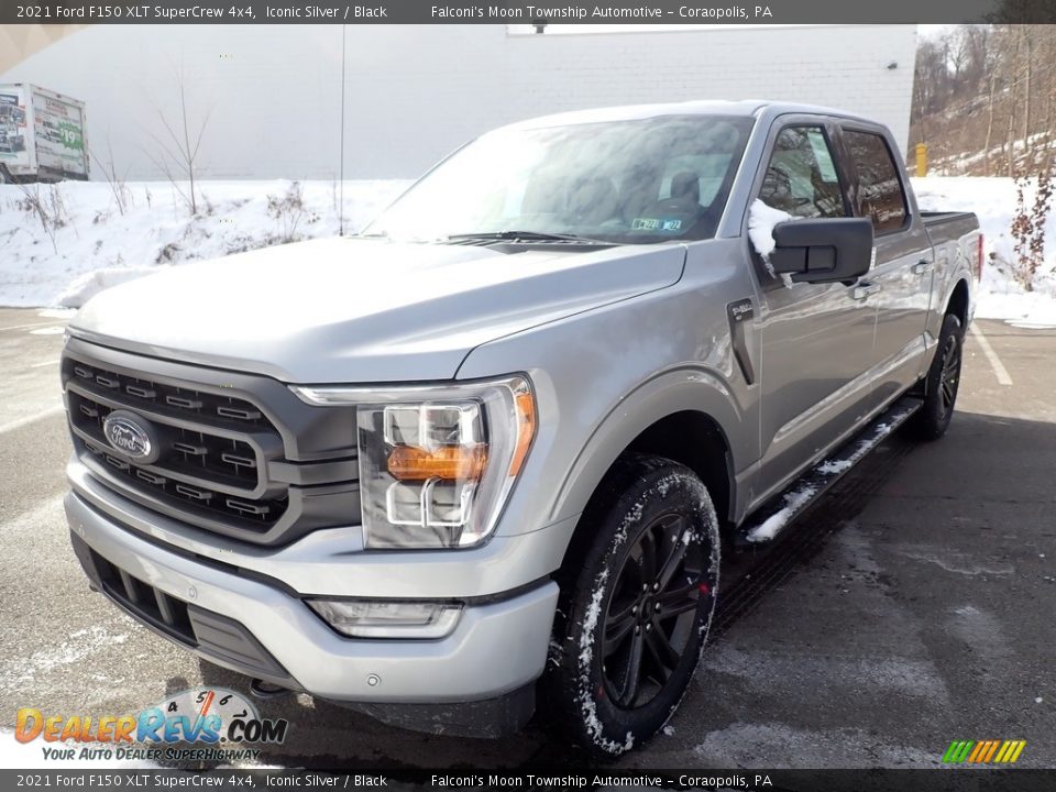 2021 Ford F150 XLT SuperCrew 4x4 Iconic Silver / Black Photo #5