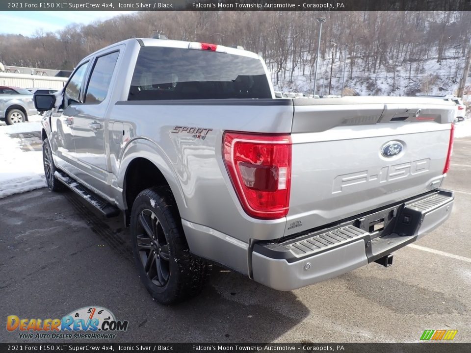 2021 Ford F150 XLT SuperCrew 4x4 Iconic Silver / Black Photo #6