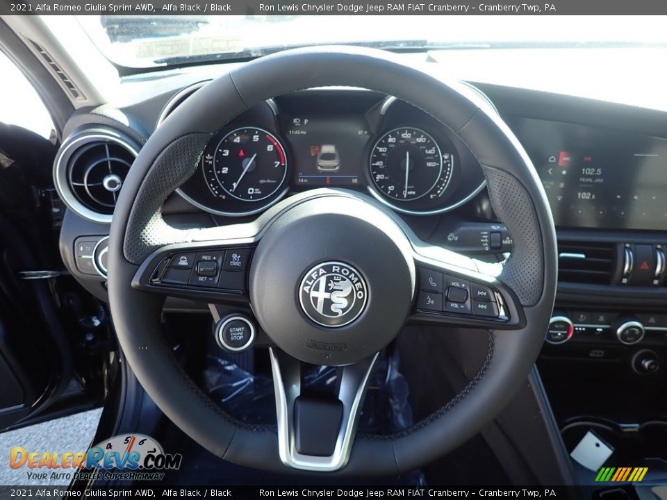 2021 Alfa Romeo Giulia Sprint AWD Steering Wheel Photo #17