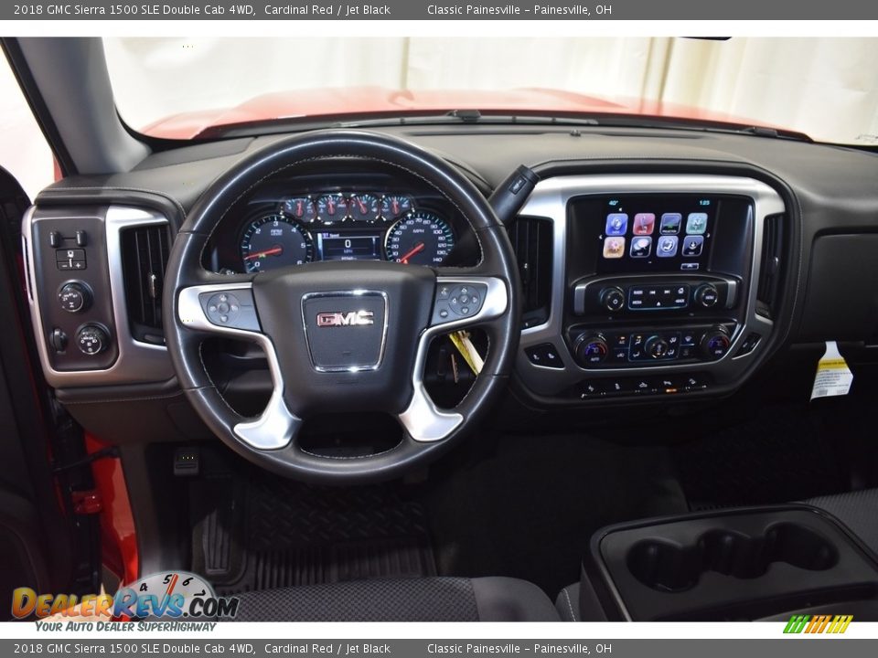 2018 GMC Sierra 1500 SLE Double Cab 4WD Cardinal Red / Jet Black Photo #12