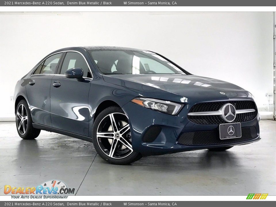 2021 Mercedes-Benz A 220 Sedan Denim Blue Metallic / Black Photo #12