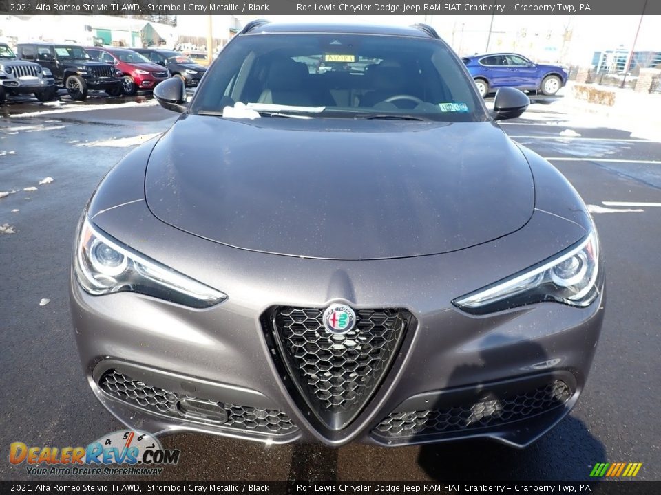 Stromboli Gray Metallic 2021 Alfa Romeo Stelvio Ti AWD Photo #2