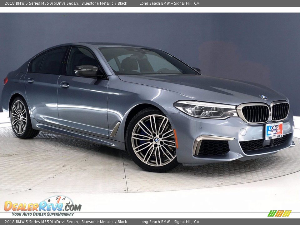 Bluestone Metallic 2018 BMW 5 Series M550i xDrive Sedan Photo #1