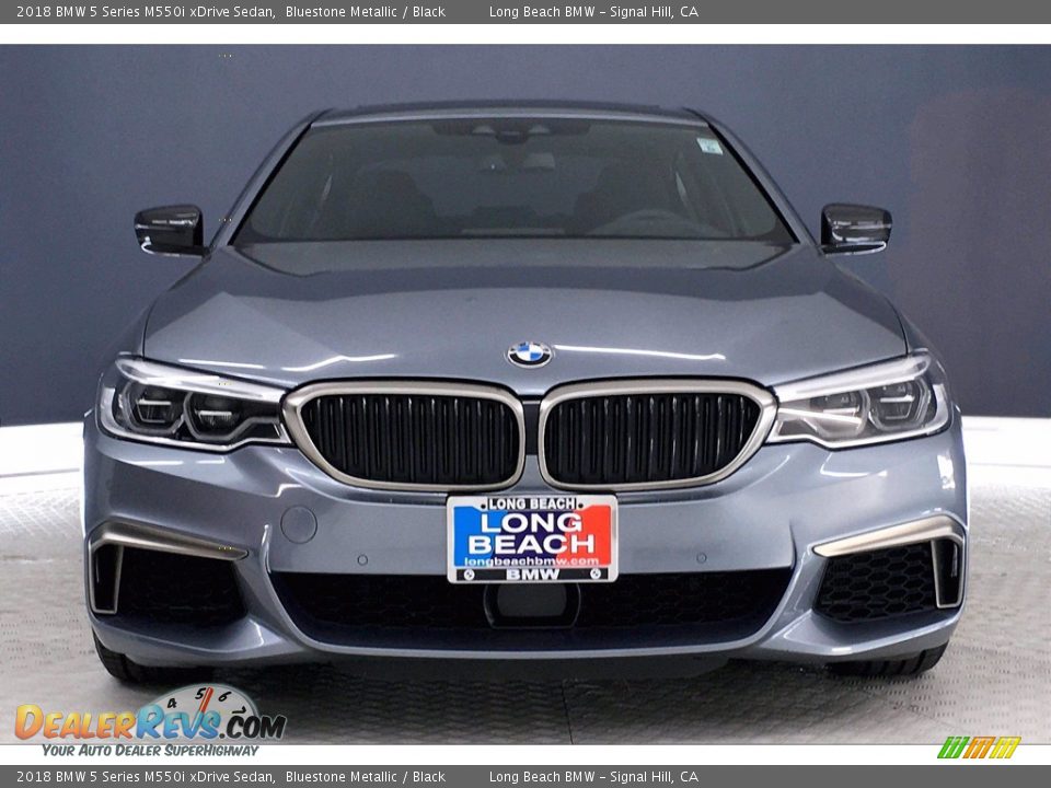 2018 BMW 5 Series M550i xDrive Sedan Bluestone Metallic / Black Photo #2