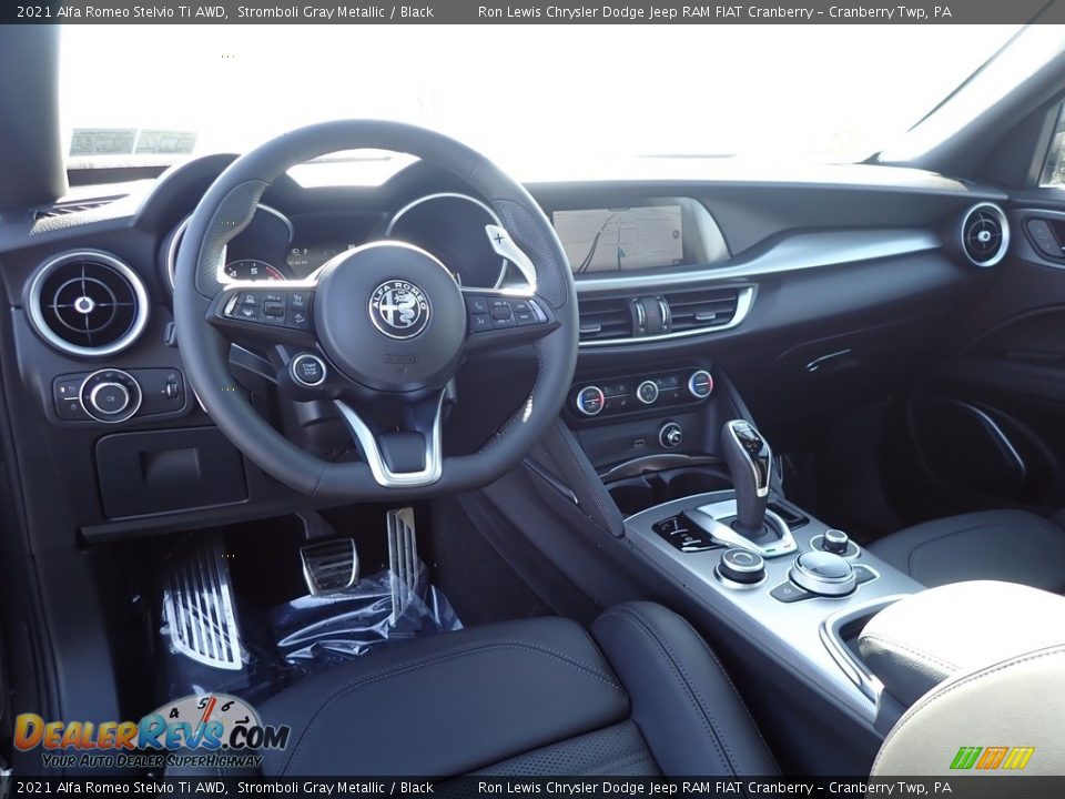 Dashboard of 2021 Alfa Romeo Stelvio Ti AWD Photo #14