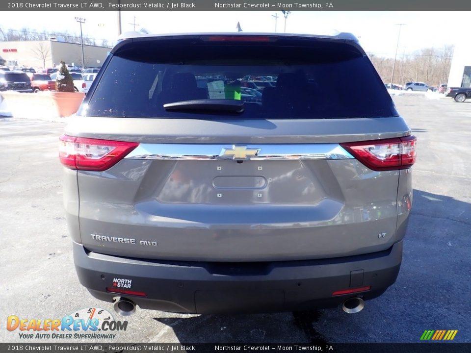 2018 Chevrolet Traverse LT AWD Pepperdust Metallic / Jet Black Photo #6