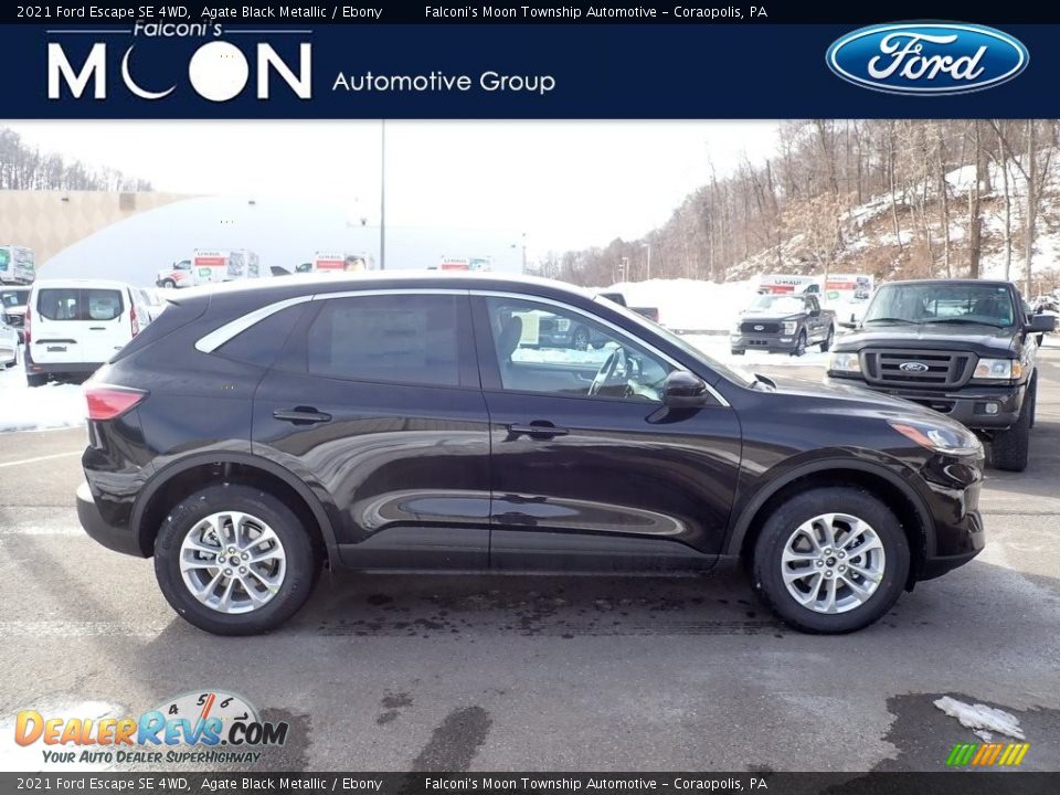 2021 Ford Escape SE 4WD Agate Black Metallic / Ebony Photo #1