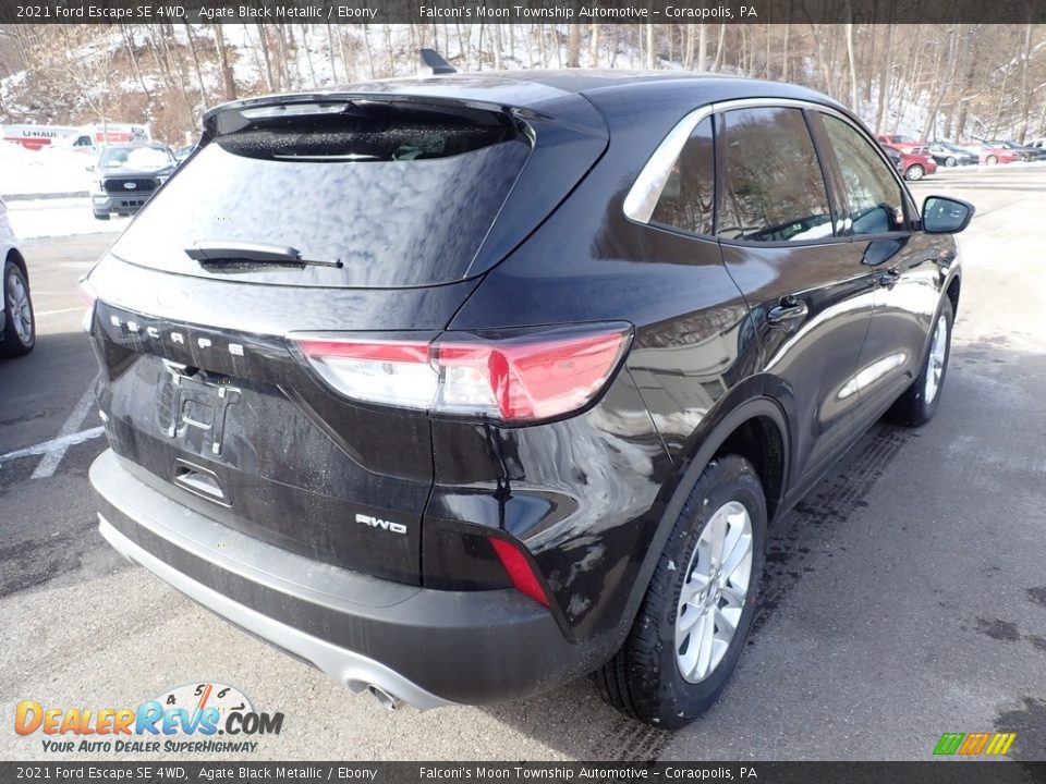 2021 Ford Escape SE 4WD Agate Black Metallic / Ebony Photo #2