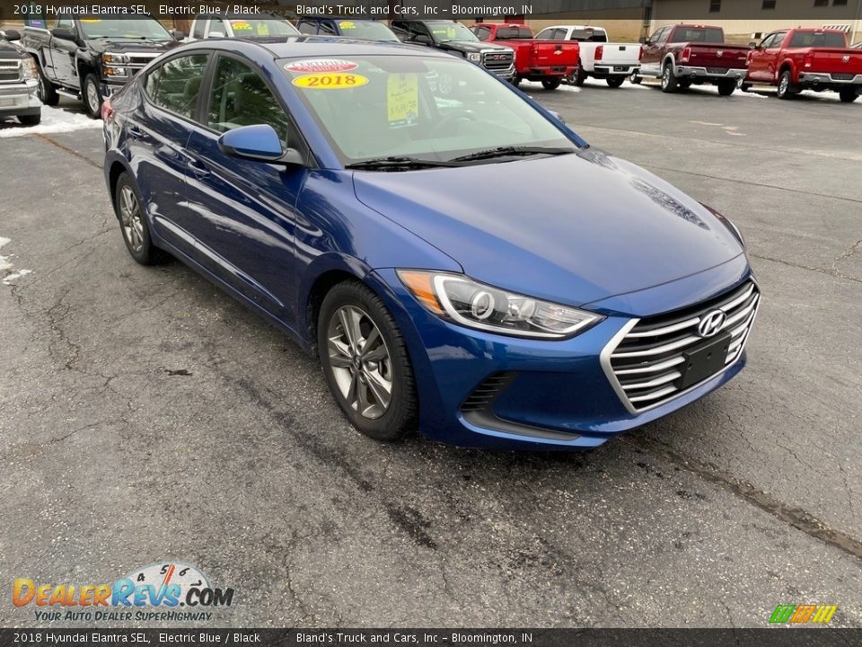 2018 Hyundai Elantra SEL Electric Blue / Black Photo #4