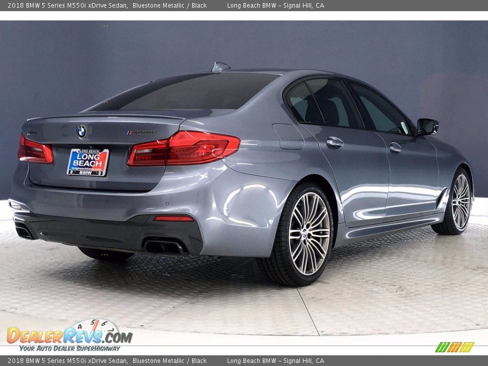 2018 BMW 5 Series M550i xDrive Sedan Bluestone Metallic / Black Photo #13