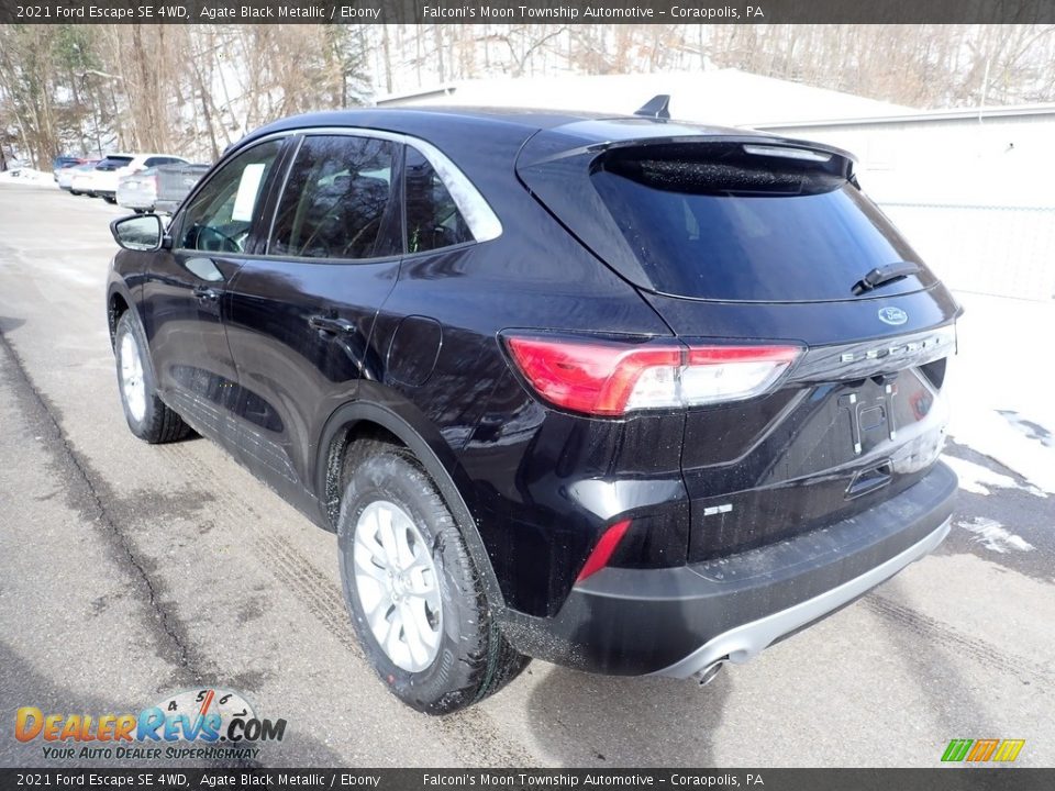 2021 Ford Escape SE 4WD Agate Black Metallic / Ebony Photo #6