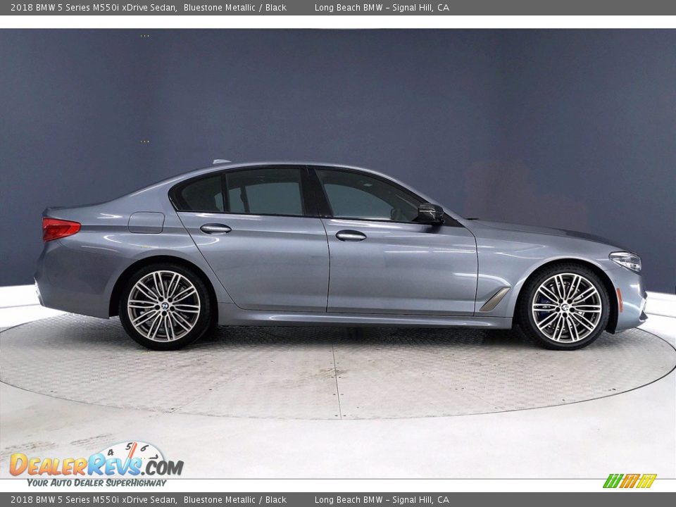 Bluestone Metallic 2018 BMW 5 Series M550i xDrive Sedan Photo #14