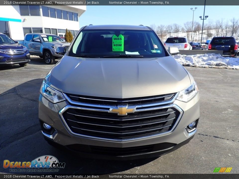 2018 Chevrolet Traverse LT AWD Pepperdust Metallic / Jet Black Photo #13