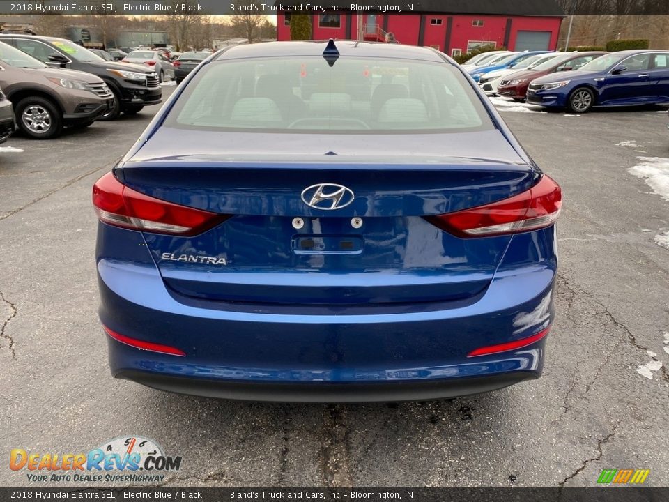 2018 Hyundai Elantra SEL Electric Blue / Black Photo #7