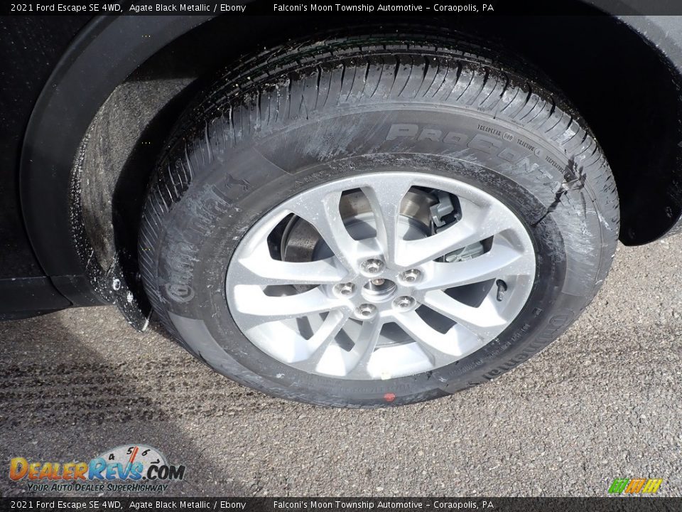 2021 Ford Escape SE 4WD Agate Black Metallic / Ebony Photo #7