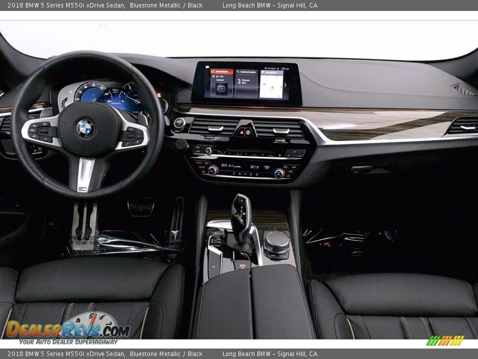 Dashboard of 2018 BMW 5 Series M550i xDrive Sedan Photo #15