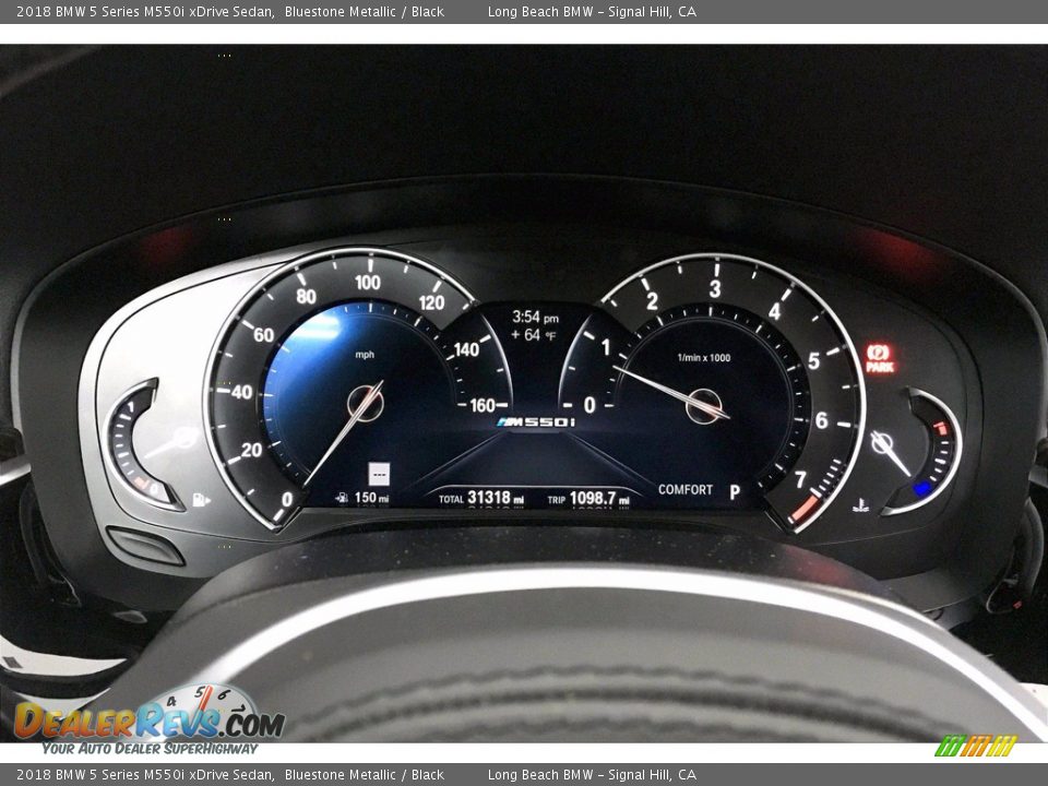 2018 BMW 5 Series M550i xDrive Sedan Gauges Photo #20